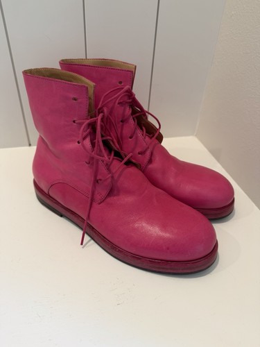 Rundholz pink leather lace - leather, up