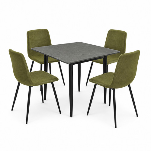 Grey marble dining - marble, 4