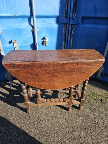 Georgian oak gate leg - oak, table