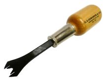 C.S. Osborne No 124 Staple Lifter - Wooden Stubby Handle - Upholstery Tool