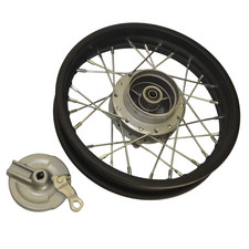12" DRUM BRAKE REAR WHEEL WITH
