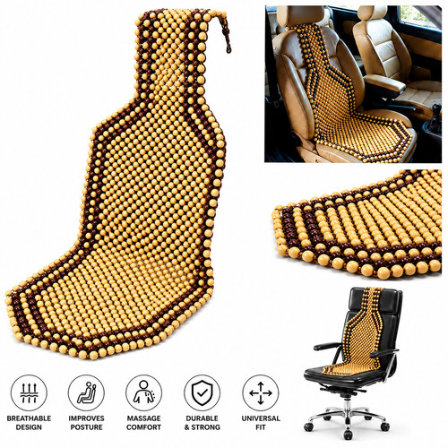 Olive wooden bead - car, taxi
