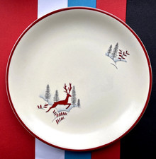 Vintage,Retro 1950's Crown Devon Fielding's *Stockholm* Tea Plate 15.5cm🦌❤️🌲🦌