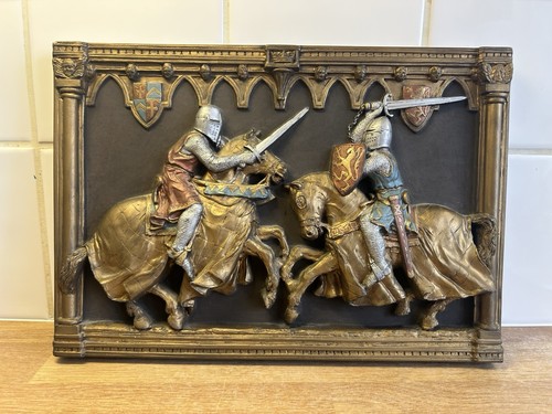 Knights wall plaque - knights,