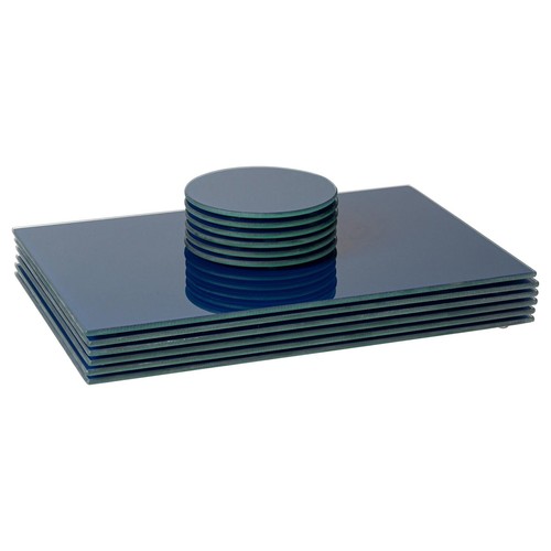 Piece glass placemats - placemats, &