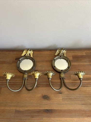 Pair vintage american brass - of,