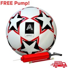 Football Soccer Ball Free Pump Kids Training Sports Teen Inflatable Size 5 Balls