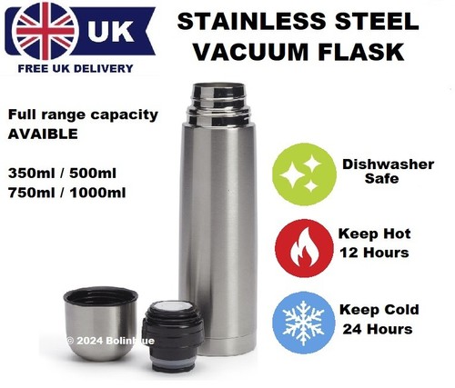 Stainless steel water flask - 1l,