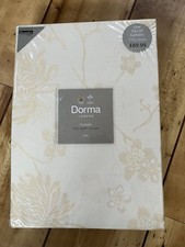 Dorma Erin Curtains 100% Cotton Jacquard Cream 179cm X 137 Cm New Dunelm Mill