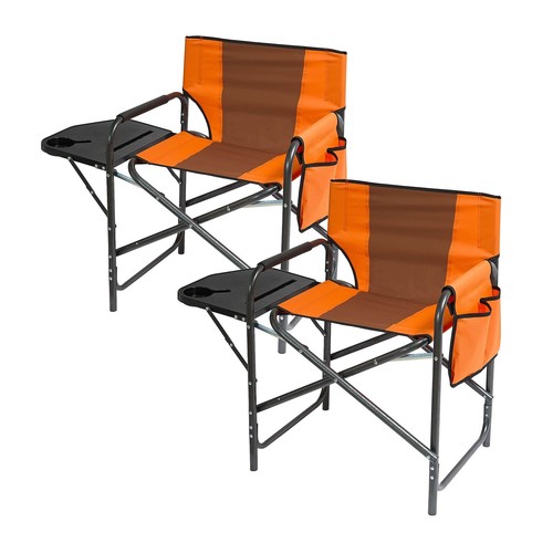 Folding camping chairs with - 2x,