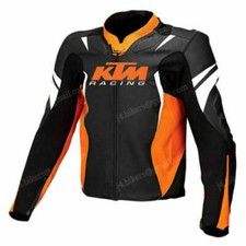 KTM Motegi Men Motorbike Leather Jacket Motorcycle Bikers Racing Sports Jackets