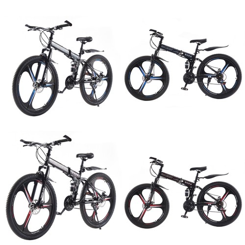 Unisex folding mountain bike - folding,