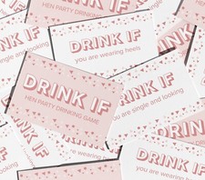 Drink hen party games - party,