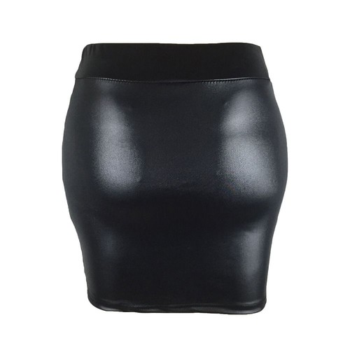 Slim leather skirt hot - hot, high