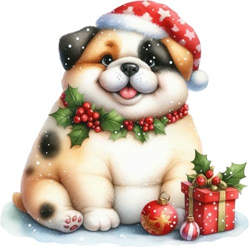 Watercolour christmas funny - christmas,