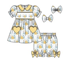 Romany Girls Romper Set With