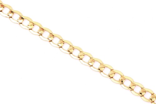 9ct solid gold - solid, curb