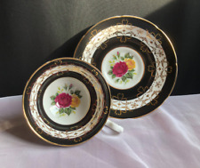 Vintage Royal Grafton Fine English Bone Floral Cabinet China Tea Cup & Saucer