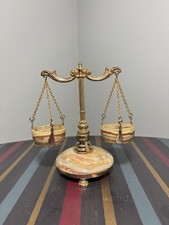 Vintage Onyx Scales of Justice