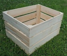 Durable-Solid Vintage Wooden Fruit Apple Crates Box Home Decor - Clean!