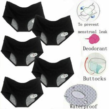 Pack of 5 Women Period Knickers Panties Menstrual Underwear Leakproof Pants