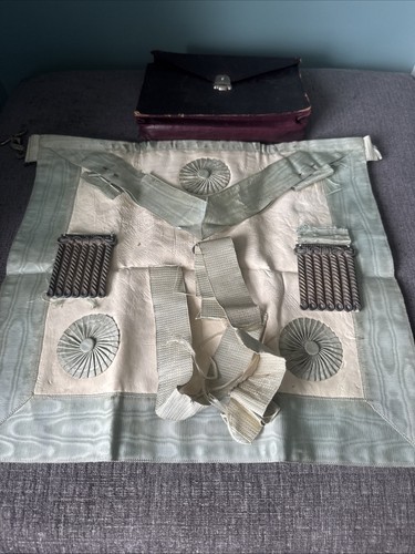 Vintage masonic apron - vintage,