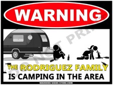 Personalized Camping Sign The