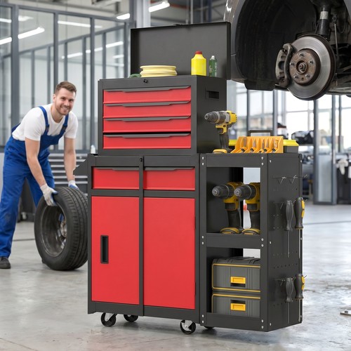 Rolling tool cabinet with - rolling,