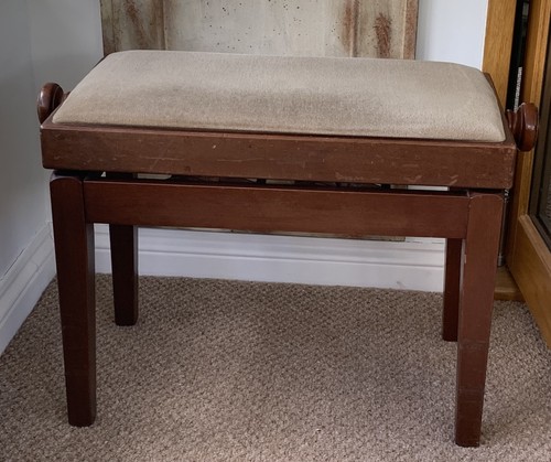 Vintage piano stool solid - stool,