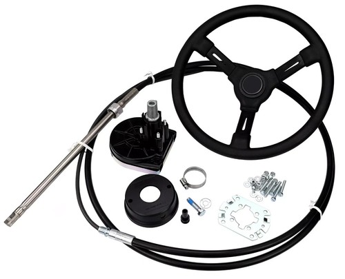Boat steering kit - boat, cable