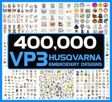 VP3 Husqvarna Embroidery Design Files on USB - Over 400,000 Machine Alphabets