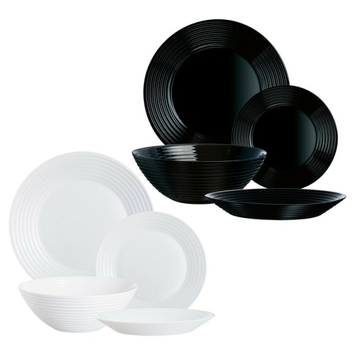 Glass dinner sets - dinner, 1-6pc