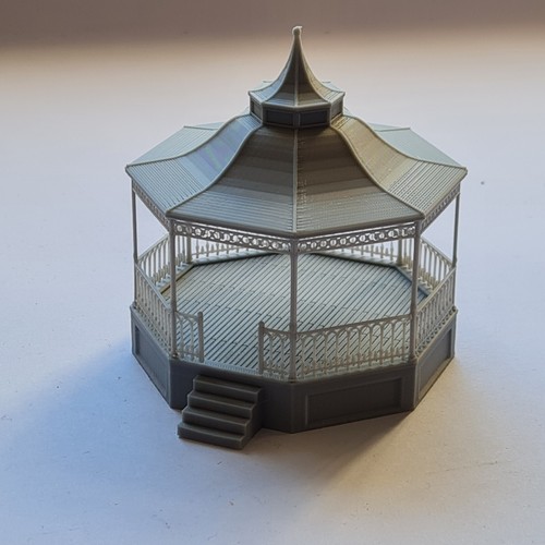 Model railway bandstand - railway,