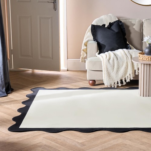 Ohs scallop edge rug non - ohs,