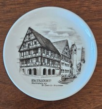 Riedlingen Furstenberg Porcelain Coaster 4" Small Plate Germany VTG Baroque