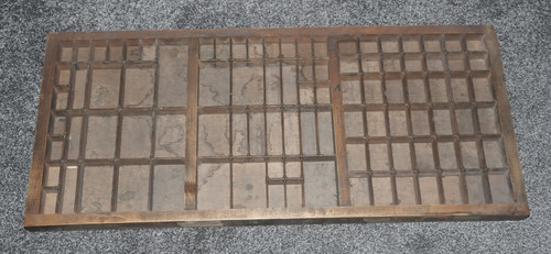 Old wooden letterpress - letterpress, type