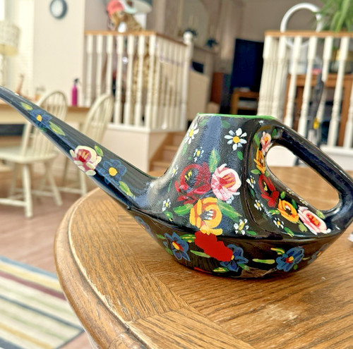 Vintage bargeware watering can - vintage,