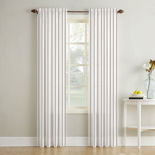 Denier white voile curtains - voile,