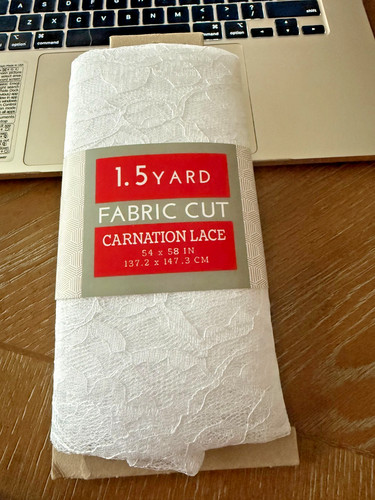 White carnation lace - carnation, fabric