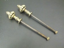 PAIR ORNATE VINTAGE BRASS