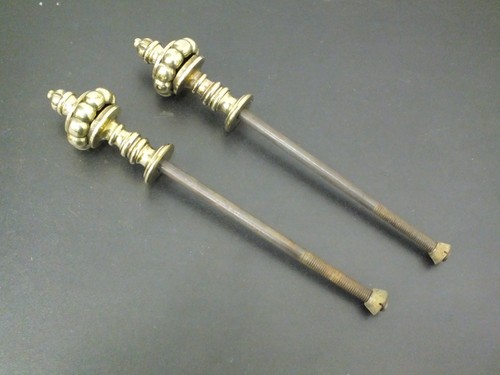 Pair ornate vintage - ornate, brass