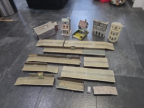 Model railway buildings - buildings, ho