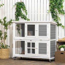 PawHut Rabbit Hutch, Guinea