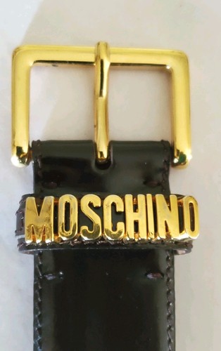 Moschino belt black genuine - belt,,
