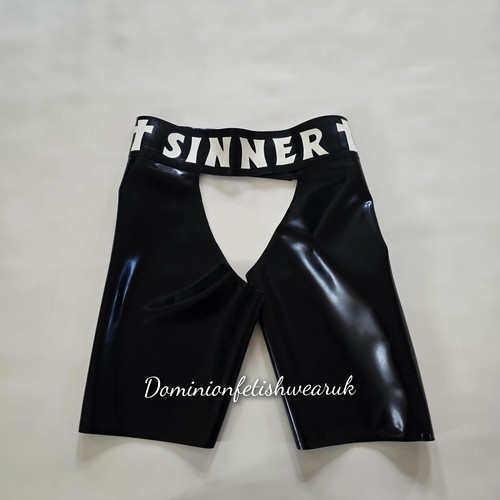 Chaps sinner black - black, rubber