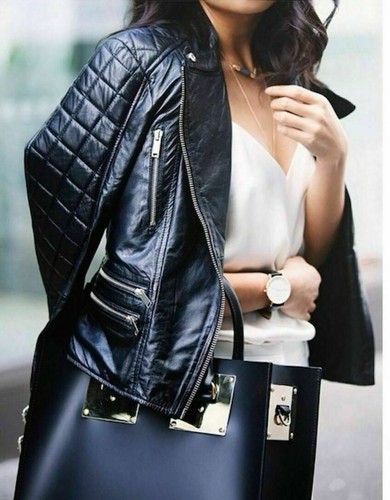 Zara black leather - black,