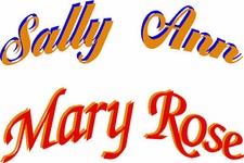 Boat Graphic Names Vinyl Decals 1 x 600mm x 200mm