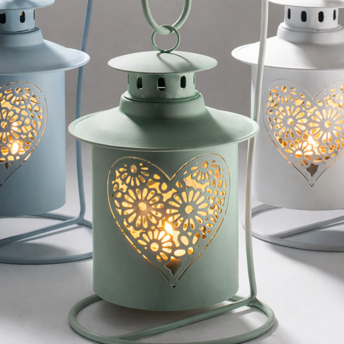 Heart hanging tealight holders - hanging,