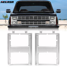 For 85-88 Chevy GMC C/K/R/V Series Pickup Suburban Headlight Doors Bezel Trims