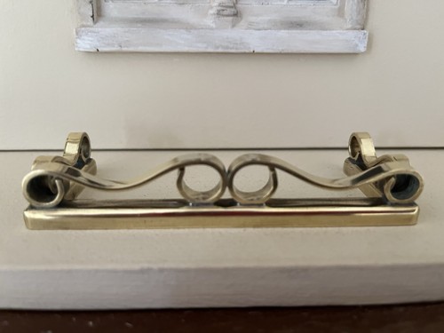 Dolls house vintage brass fire - dolls,